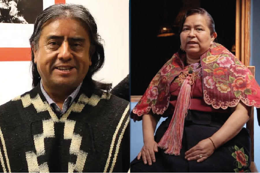 Aucan Huilcaman y Margarita Gutiérrez